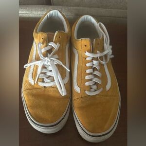 VANS OLD SKOOL Skate Shoes Golden Yellow / White mens 9.5